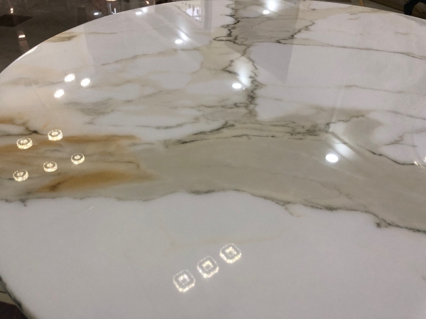 Esstisch Leonie Gold Marble 200x100